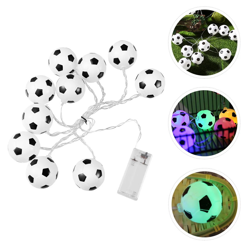 

Football String Lights Decorative LED Fairy Lamp Solar Outdoor Footballs Sports