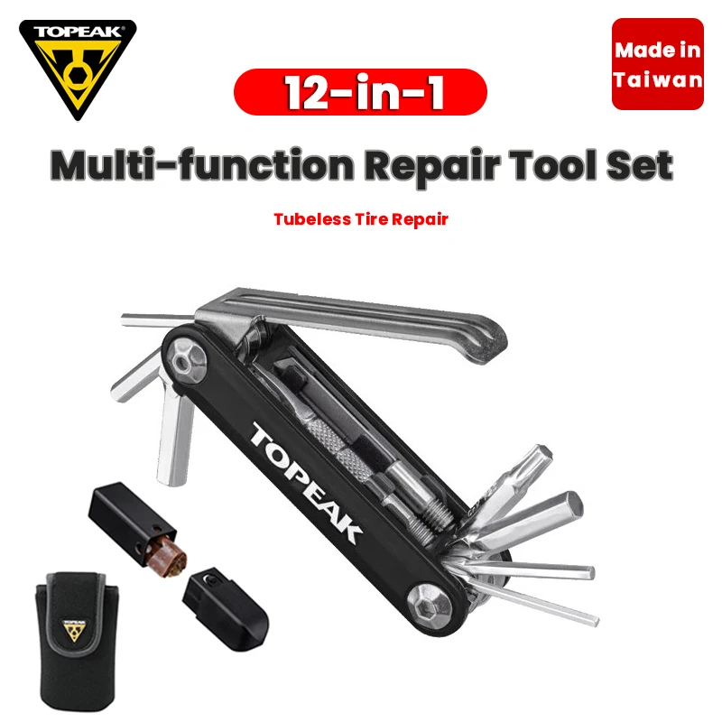 TOPEAK 12 In 1/11 In 1 Bicycle Tools Cr-V Wrench Allen Key Tire Lever Tire Repair Multitool Kits Mini Mtb Road Bike Multi-tool