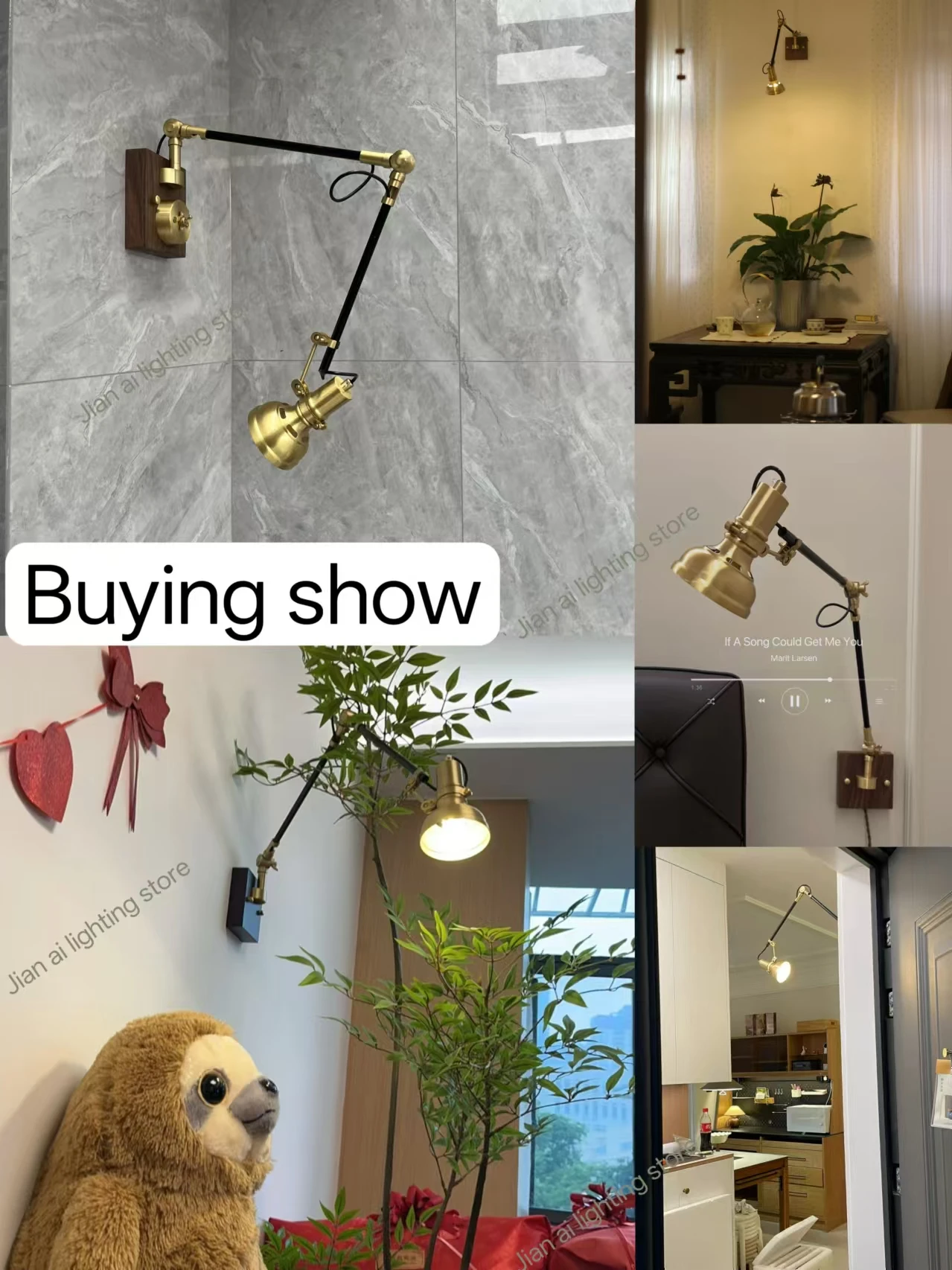 H5 LED American Style Retro Light Adjustable Long Swing Arm with Plug Switch Bedroom Bedside Wall Lamp Home Decor Sconce Lights