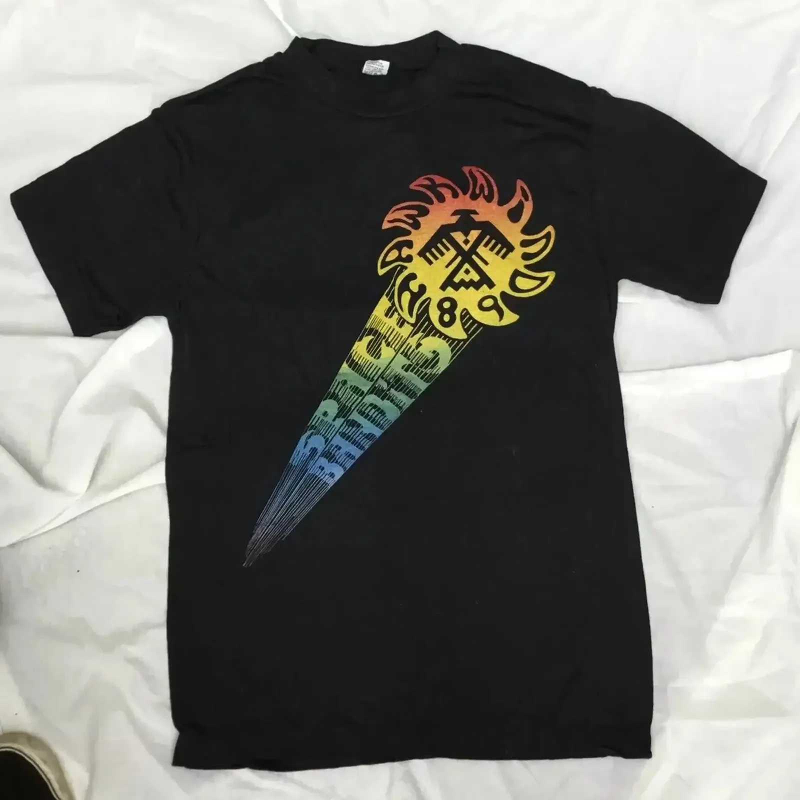HAWKWIND Space Bandits Tour Konzert 1989 T Shirt Top RAR Vintage Schwarz M L vintage Washed fashion Stylish homme Versatile