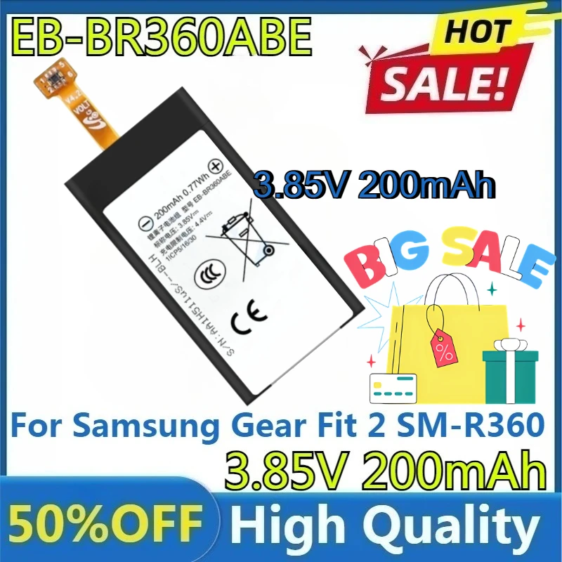 

For Samsung Gear Fit 2 SM-R360 SCH-R360 Smart Watch Batteries New High Quality Replaceable EB-BR360ABE Battery