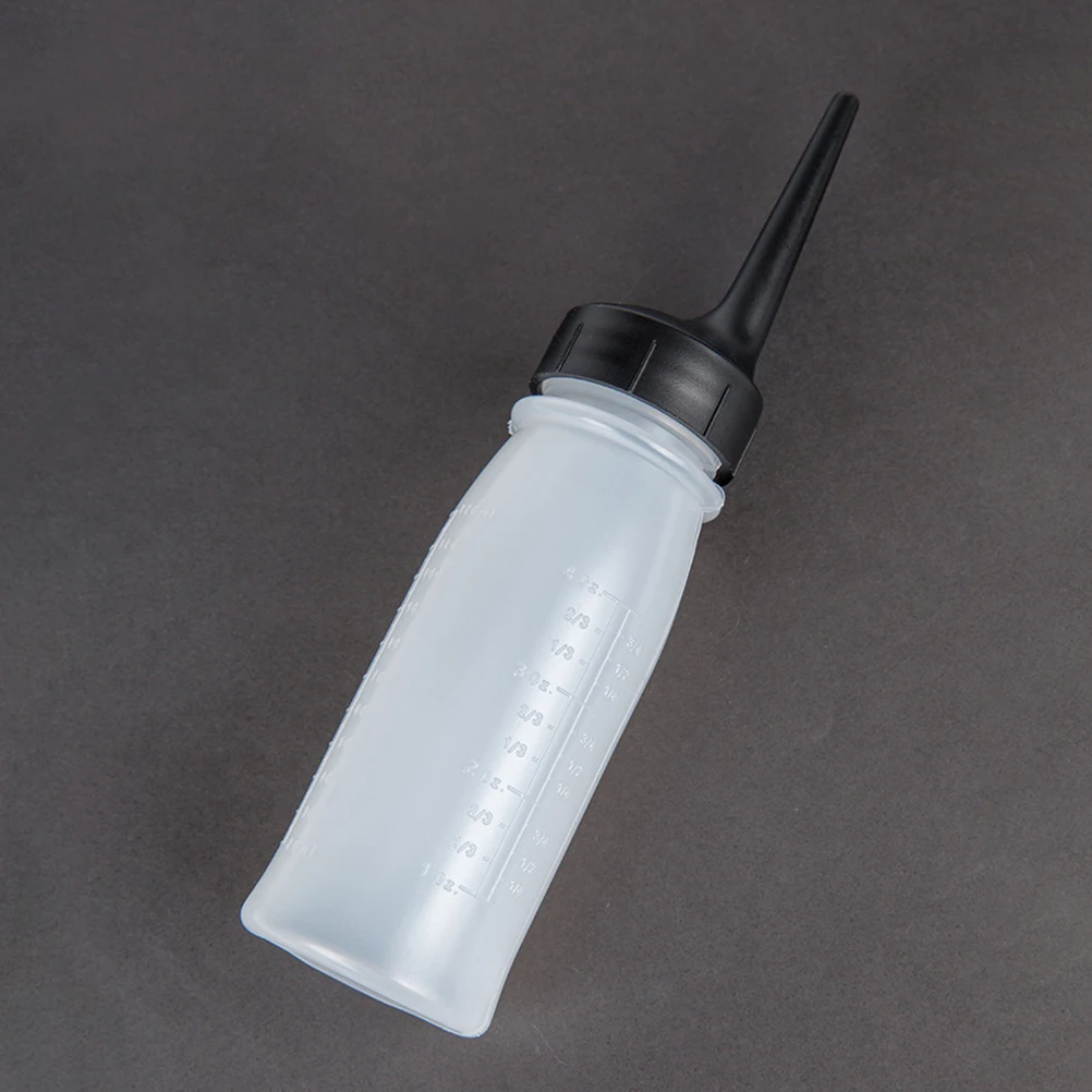 

3pcs Hair Coloring Bottles Small Size Easy Squeeze Salon Measuring Applicator Graduated Scale Dye Container Shampoo Mixer Hair