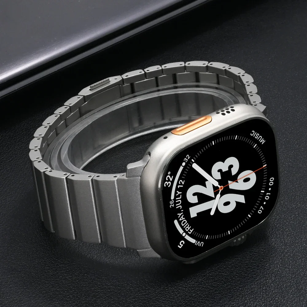 

316L Stainless Steel Band for Apple Watch Strap 49mm 46mm 45mm 44mm Magnetic Loop Bracelet Iwatch Series SE 10 9 8 7 6 5 Ultra 2