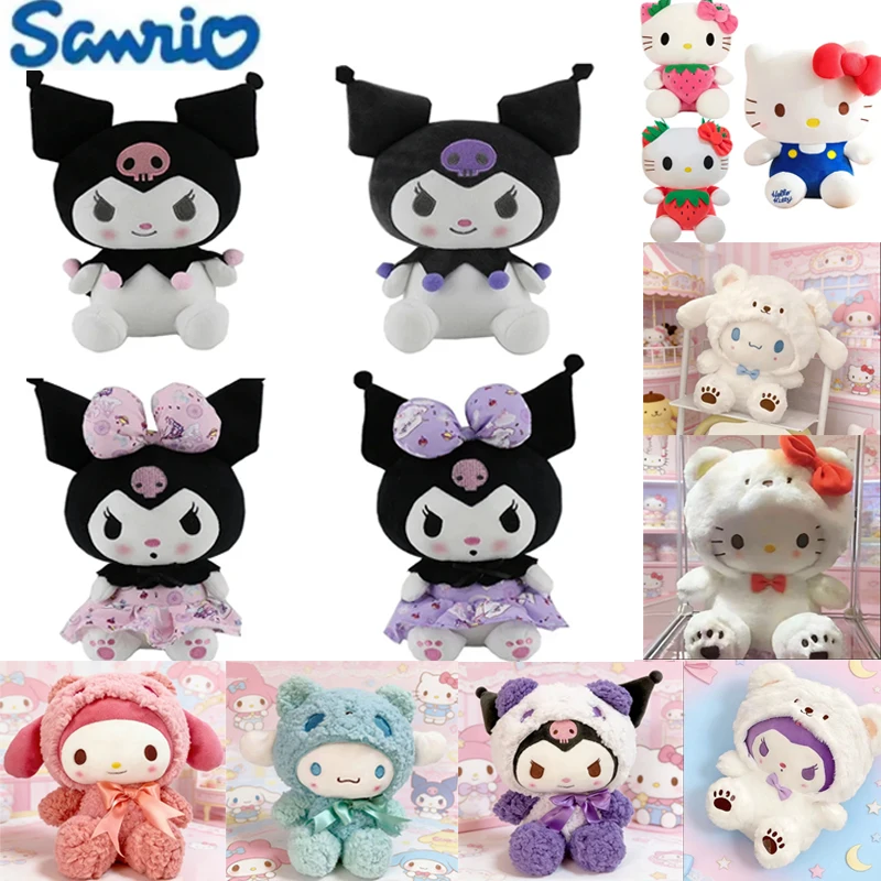 

Sanrio 25Cm Anime Kuromid Toys Kawaii Mymelody Cinnamorol Plush Soft Stuffed Animals Doll Plushie Pillow Xmas Gift Decor!!!!!!!