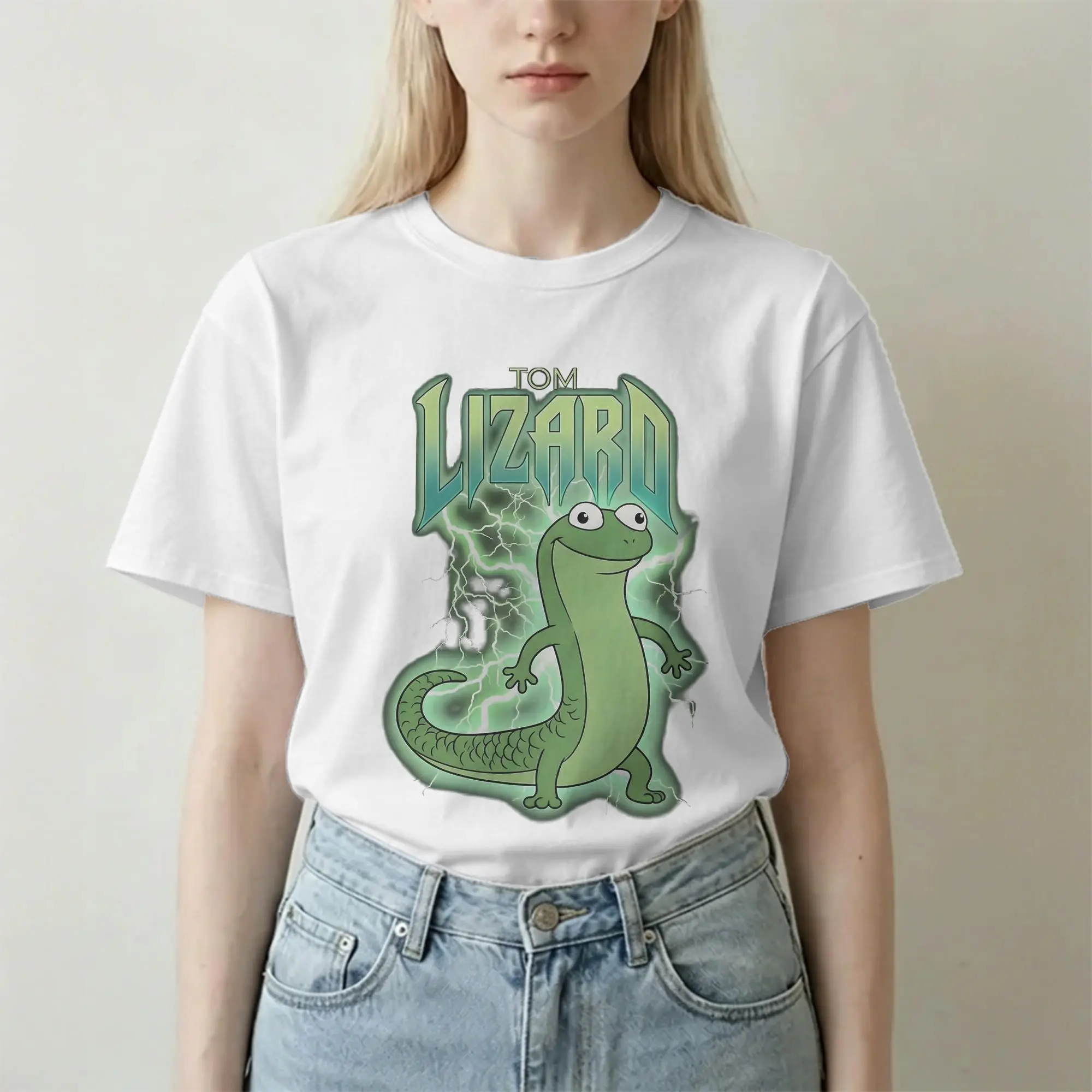 Funny Tom Lizard Meme Movie T-Shirts Men Women's Round Collar Cotton T Shirt Hoppers Short Sleeve Tees Gift Idea Clothes