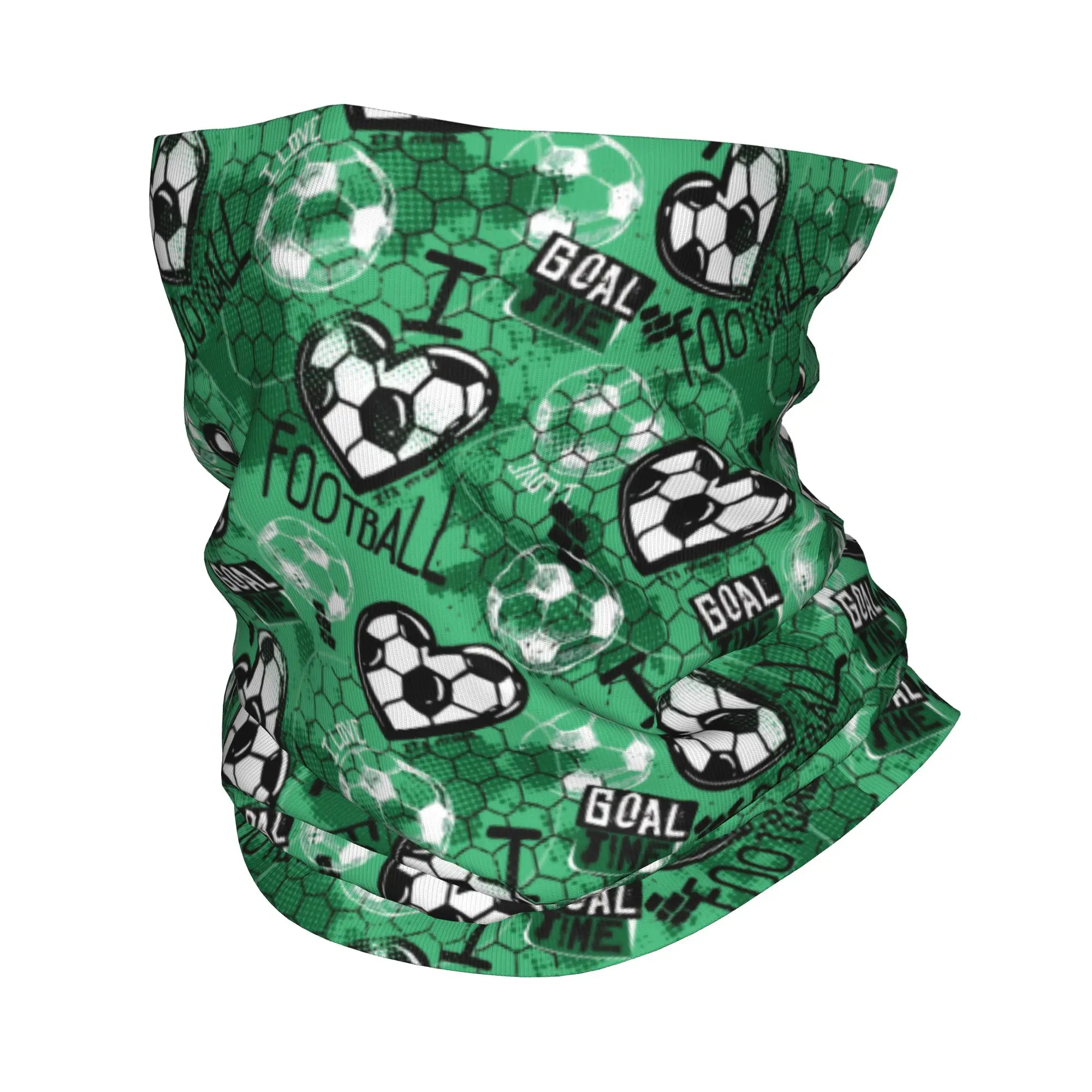 Football Soccer Patten Bandana Neck Cover Printed  Face Scarf Multifunctional Face Mask Cycling for Men Women Adult Breathable