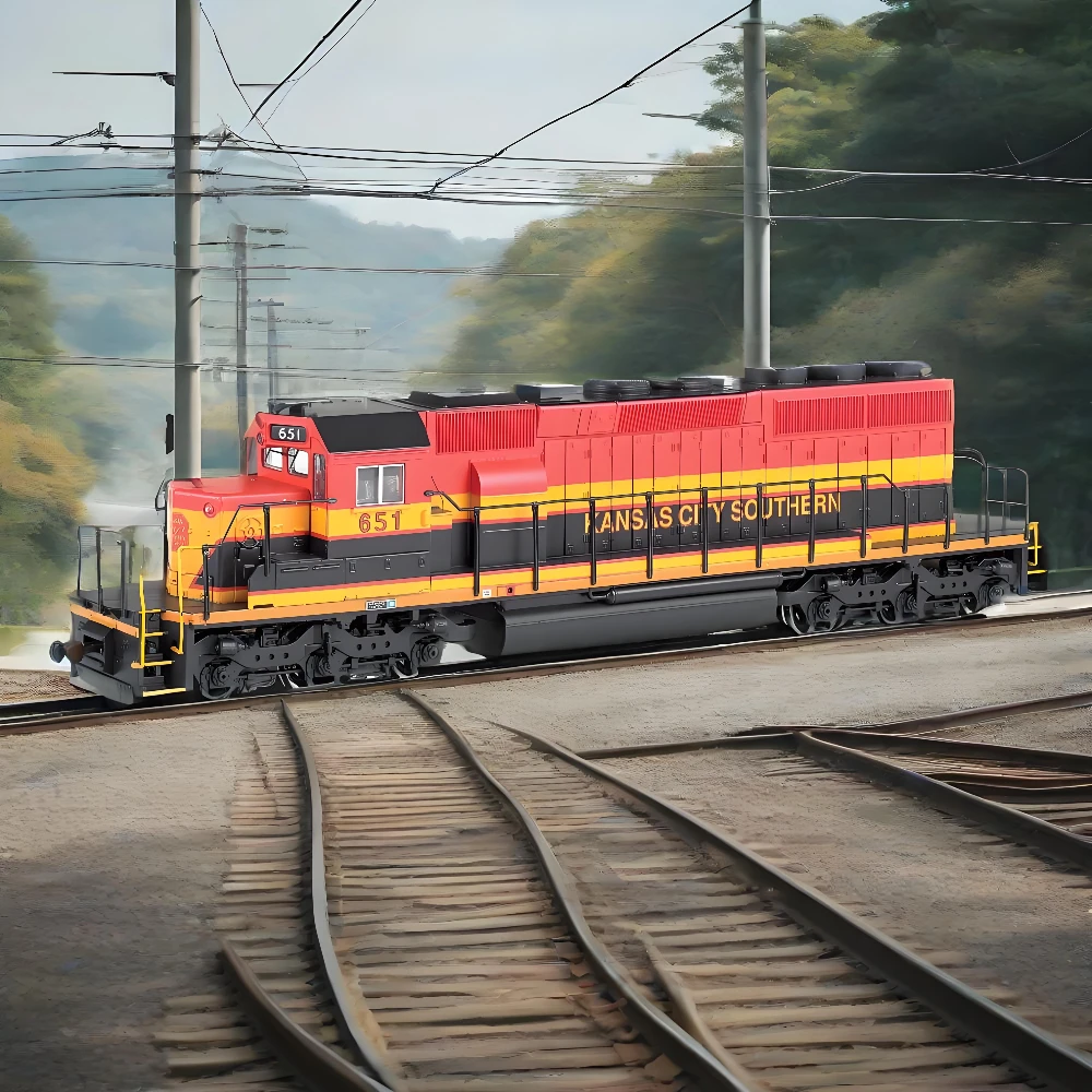 HO نوع 1/87 لعبة القطار SD40-2 قاطرة الديزل بالطاقة مع أضواء 67203 المؤثرات الصوتية الرقمية قطار نموذج لعبة الصبي هدية