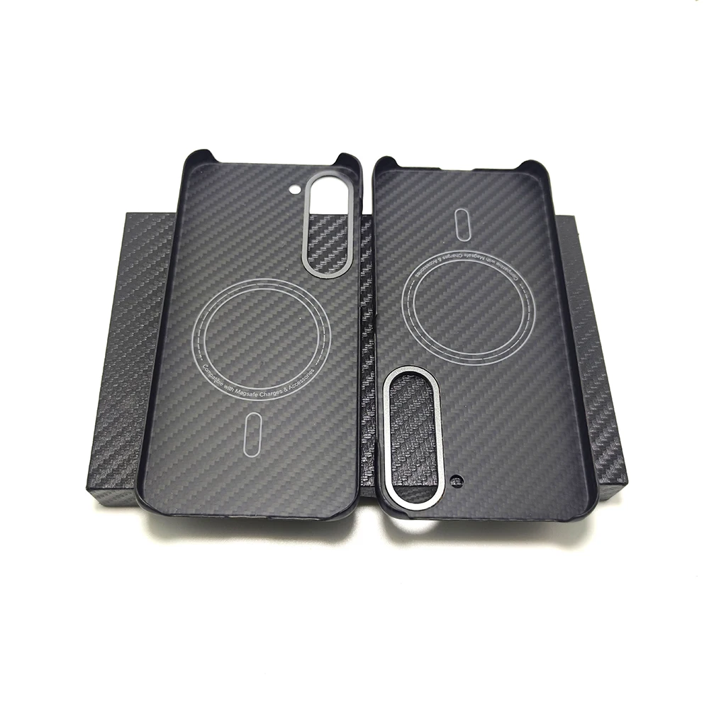 

for Magnetic magsafe carbon fiber case for samsung galaxy s23 ultra case Thin light Aramid fiber for galaxy s23 plus case