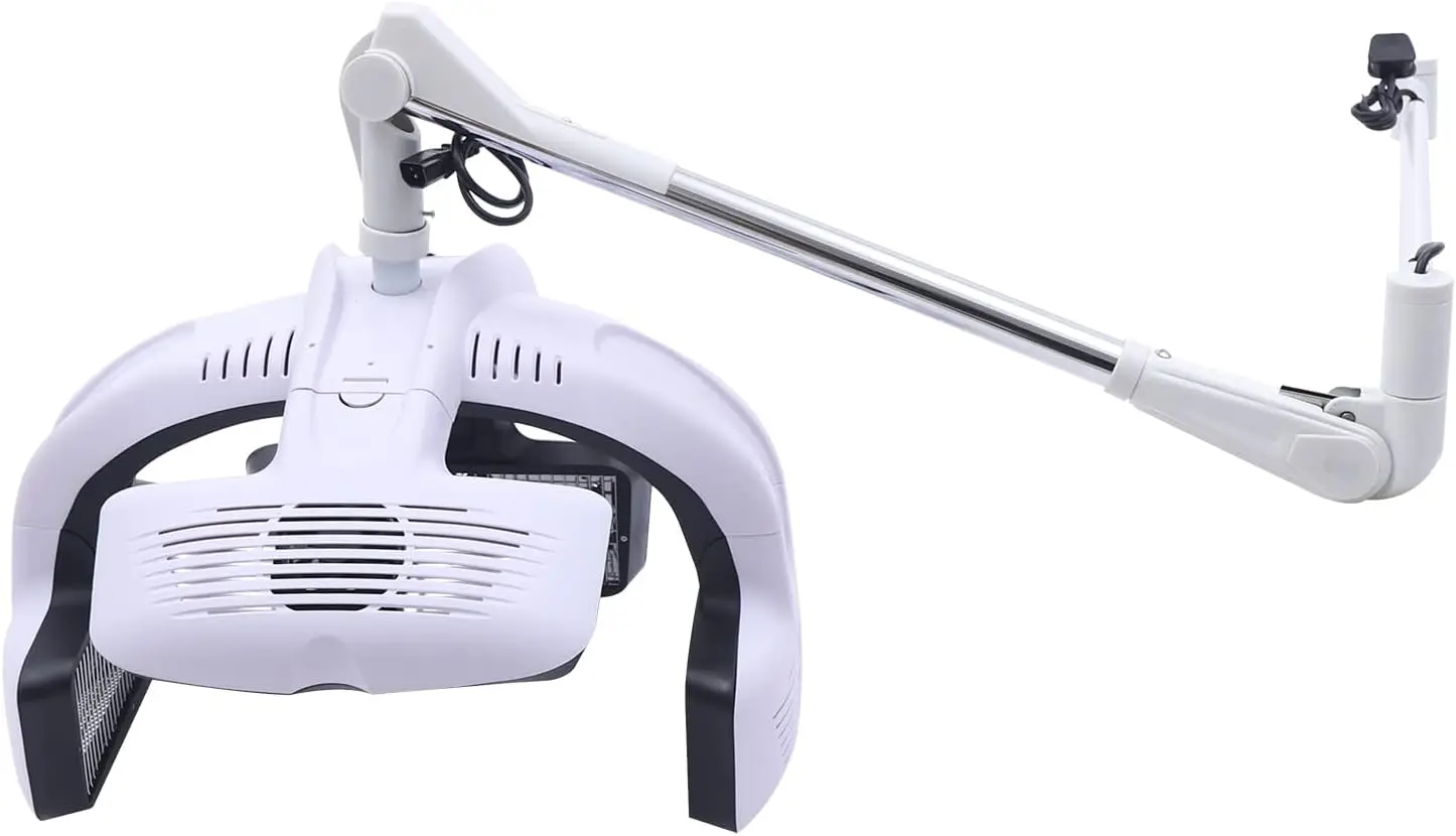 Hair Dryer 1500W Wall Mounted Hairdressing Dryer, Infrared Hair Dryer w/ Swing Arm for Hair Dyeing Perming Stainless Steel, 110V