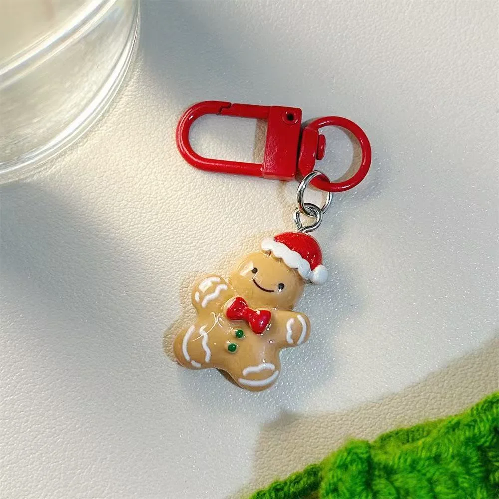 Christmas Tree Keyring Resin Cartoon Xmas Keychain Christmas Keychain Safe Snowman Keychain For Car Keys Gifts For Friends