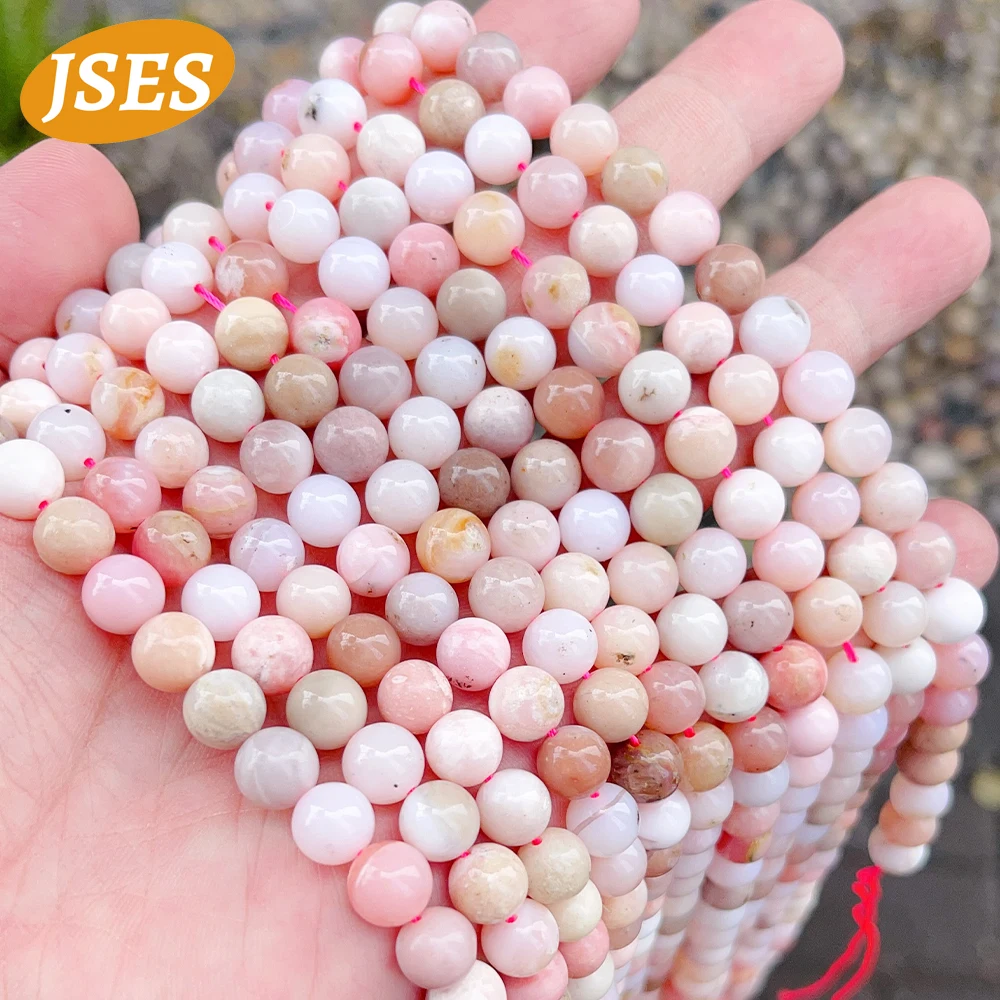 AA Natural Pink Opal 6mm 8mm 10mm Strand Beads for Jewelry Making Needlework Accessories DIY Bracelets Necklace Wholesale Beads