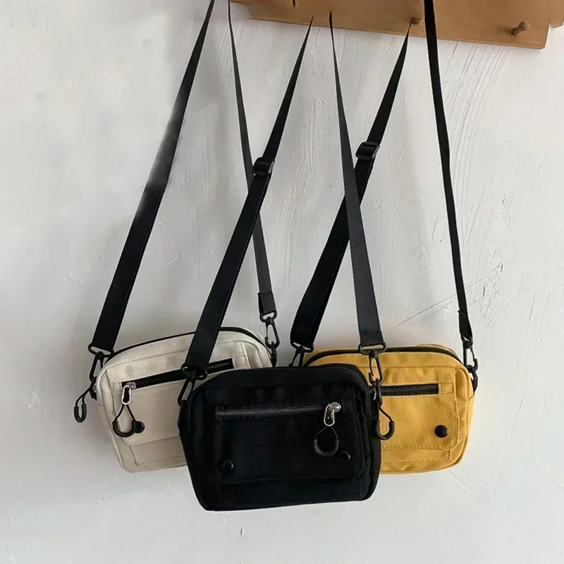 LCW1 borsa da uomo in tela stile giapponese ragazza piccola spalla s tracolla Messenger femminile