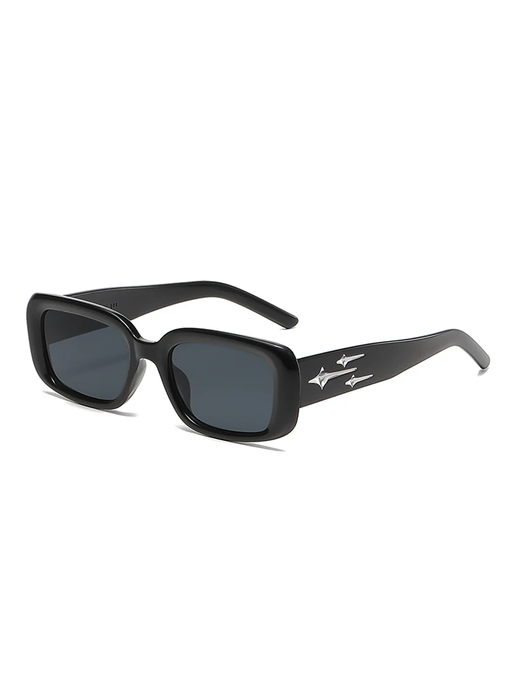 Schutzbrille Y2K Stil Kleine Quadratische Sonnenbrille Frauen Kätzchen Auge Sonnenbrille Mode Bunte Spiegel Punk Sportbrille