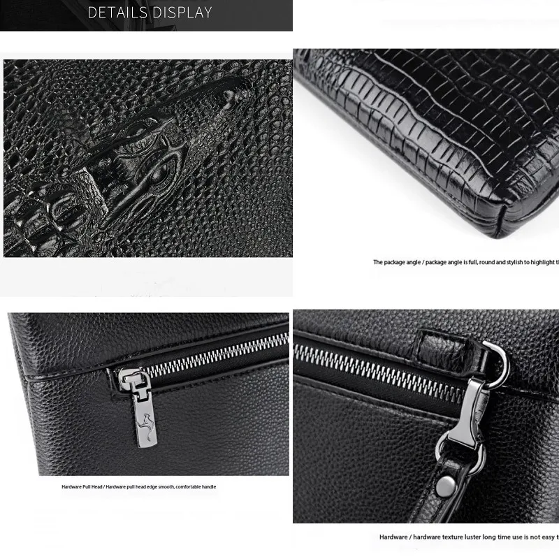 Men's PU Leather Long Wallet Clutch Double Zipper Fashion Black/Brown Casual Business Purse Handy Money Bag
