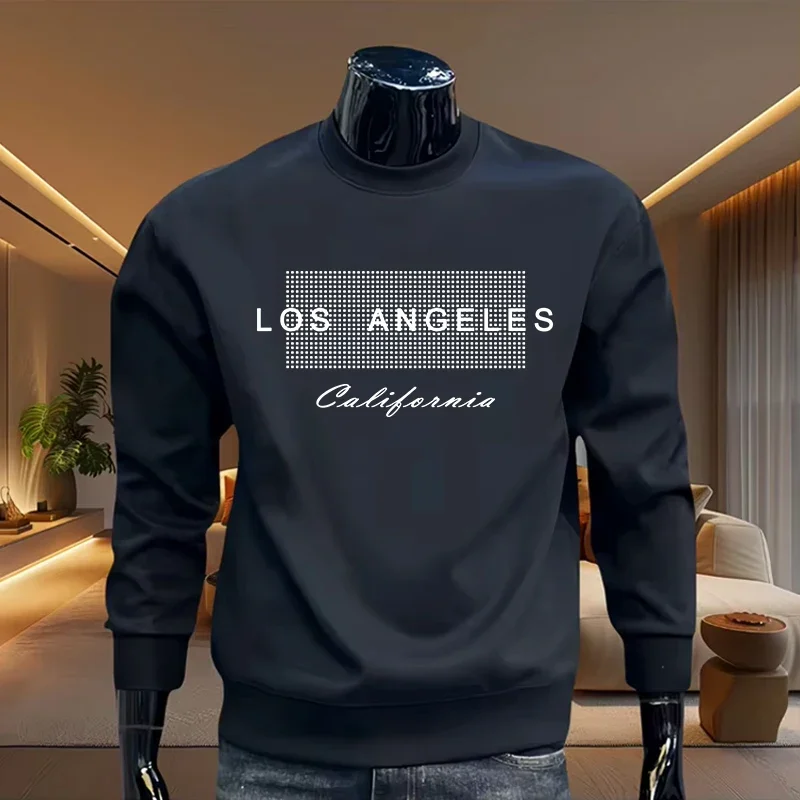 Frühling Herbst Täglich Lässige Mode Warme Sweatshirt 2026 Neue Ankunft männer Hoodie Klassische Rundhals Langarm Pullover