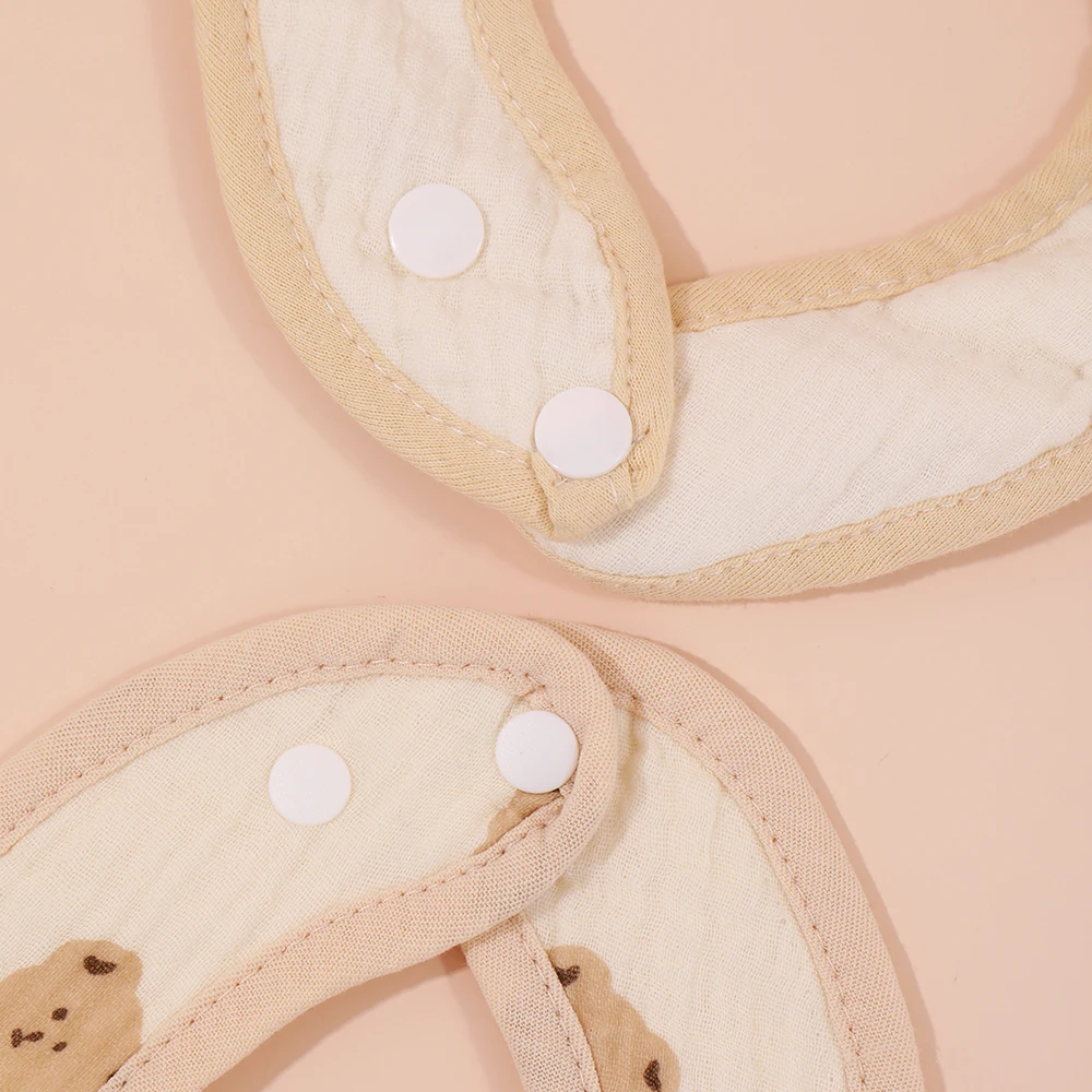 عشوائي 3 قطعة/المجموعة الطفل المرايل القطن الرضع تغذية مريلة الوليد ملابس التجشؤ باندانا للأطفال بنين بنات لينة منشفة لعاب الأطفال #5