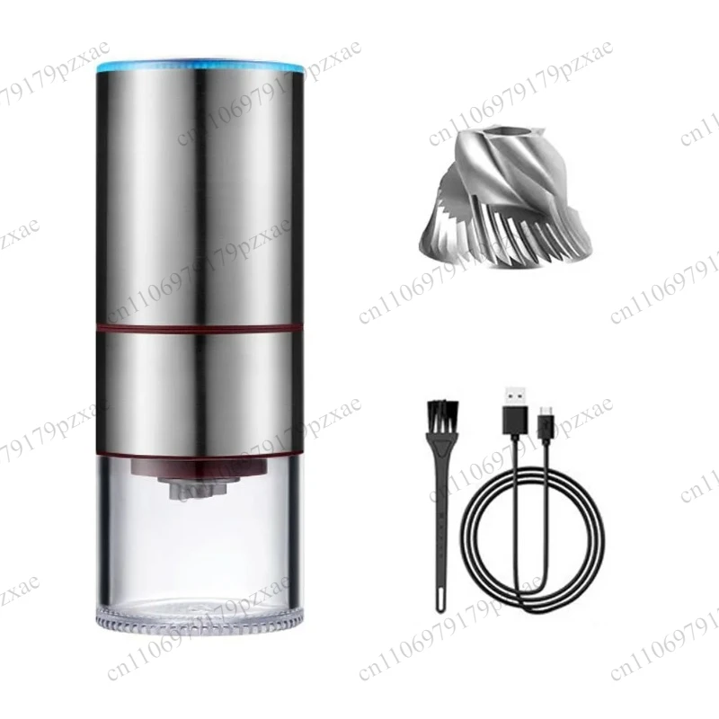 USB Rechargeable Portable Electric Coffee Grinder, Mini Espresso Bean Mill With Cleaning Brush For Home Travel Cafe