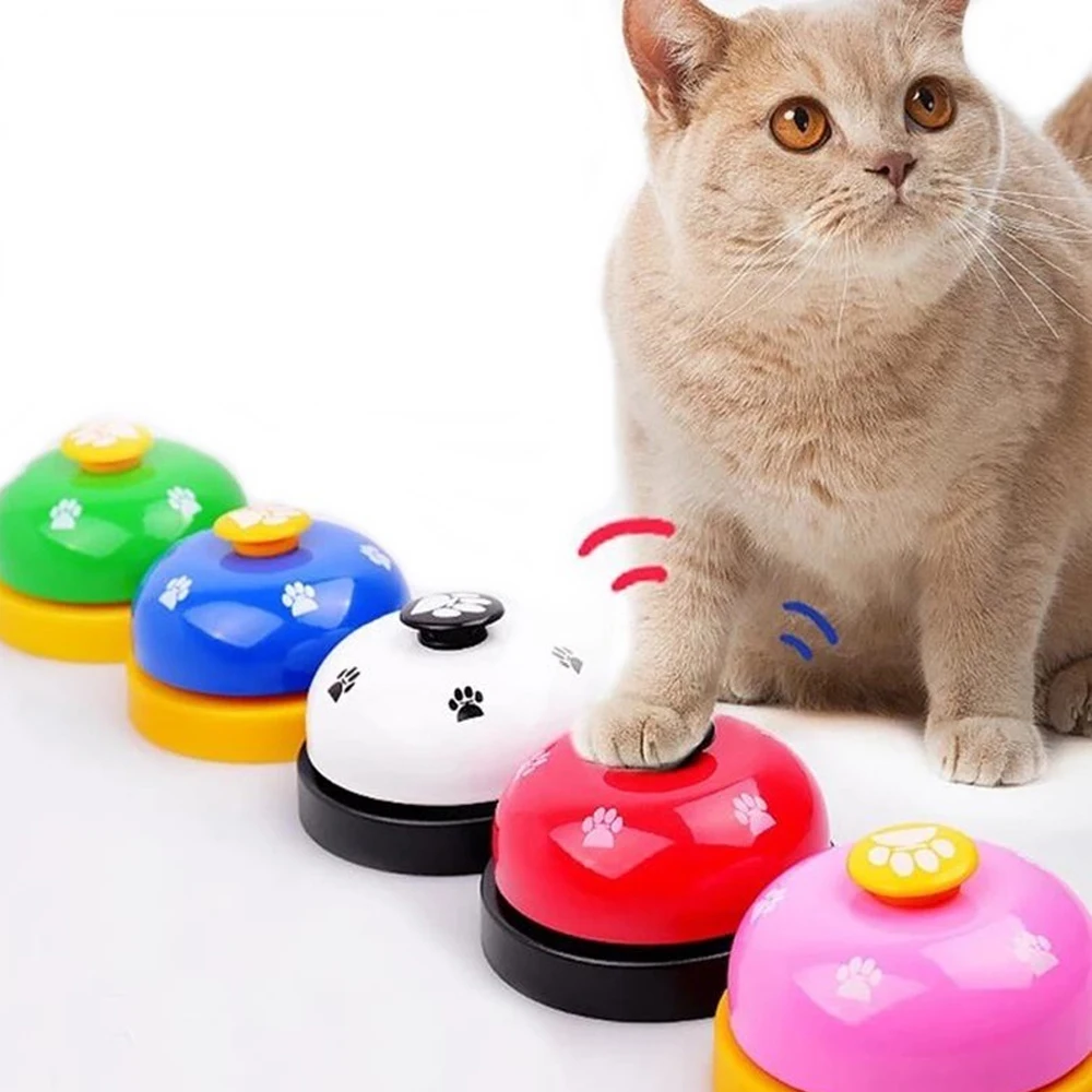 Haustier-Spielzeug Glocke für Hundetraining Interaktives Spielzeug Rufglocke Handdruck-Serviceglocke Tischspiel Zubehör