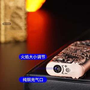 ولاعات قابلة للنفخ مع التنين المعدني مزدوج اللهب التحويل المباشر الإغاثة اللهب المفتوح ثلاثي الأبعاد الإغاثة الجديدة بالجملة أفضل 8 ولاعات مبيعات رخيصة - رقم 4