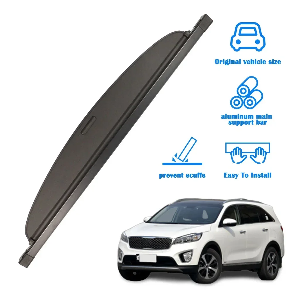 

Top Selling Car Accessories Parcel Shelf Waterproof Retractable Cargo Cover for KIA Sorento 2014-2015