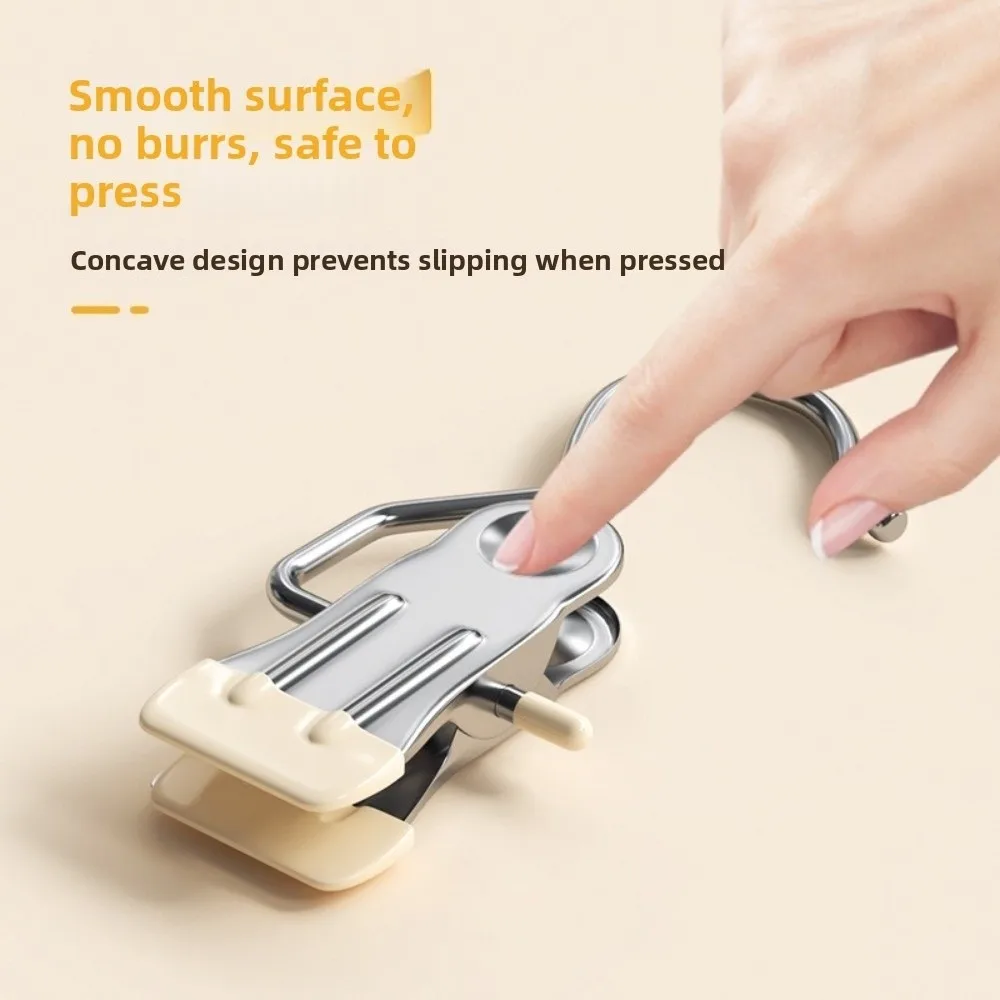 

30Pcs Stainless Steel Closet Clothespins with Hook Hanging Wardrobe Clothes Clip Hangers Space Saving Portable
