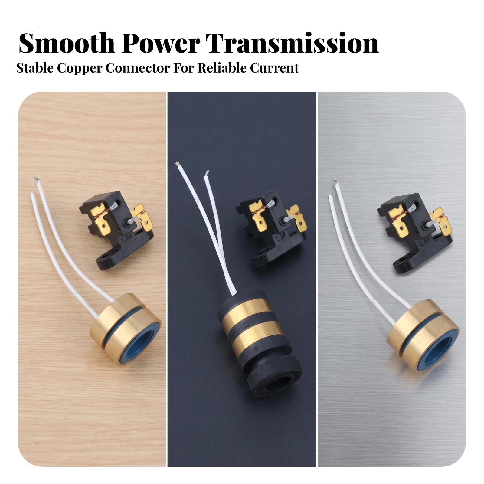 Cotton Candy Machine Slip Ring Smooth Operation Slip Ring with Carbon Brush Component Long Service Life Heat Resistant