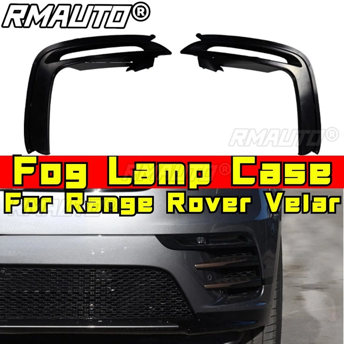 

For Range Rover Velar Exterior Accessories Fog Lamp Case Foglight Frame Cover Fog Lamp Frame Cover Foglight Modification Part