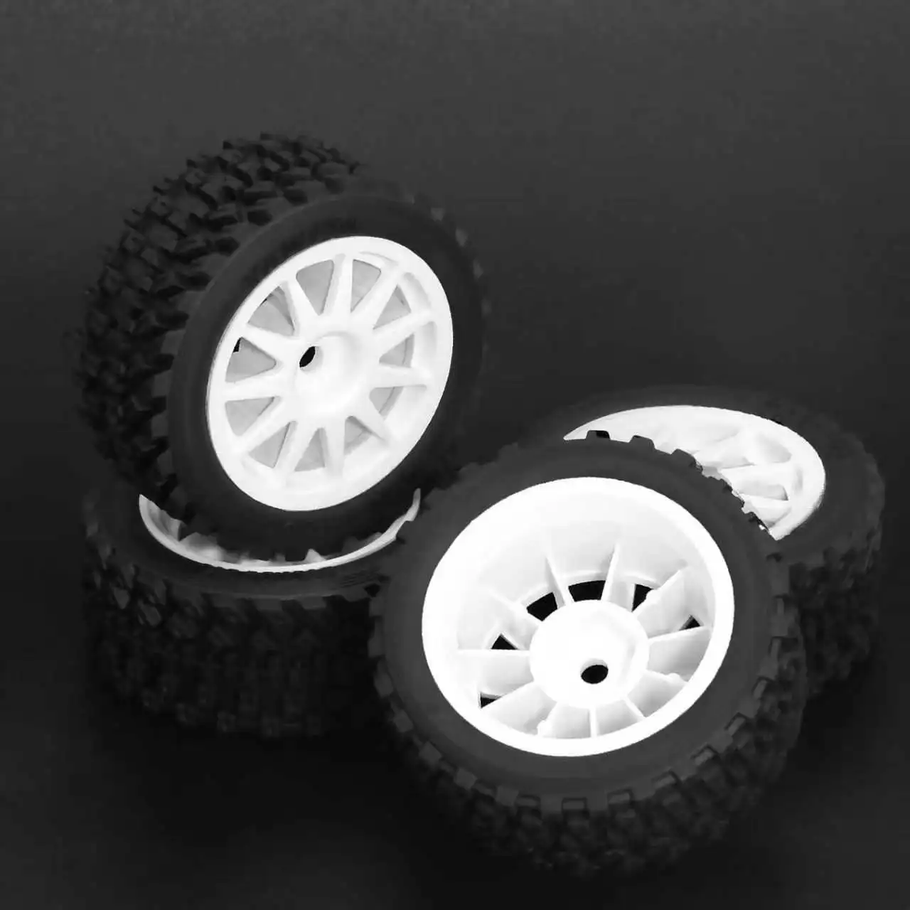 4 neumáticos de carretera de alta velocidad de 60 mm para MJX Hyper Go, neumáticos de goma suave con rueda para coche de turismo RC 1/14, piezas de mejora de bajo desgaste