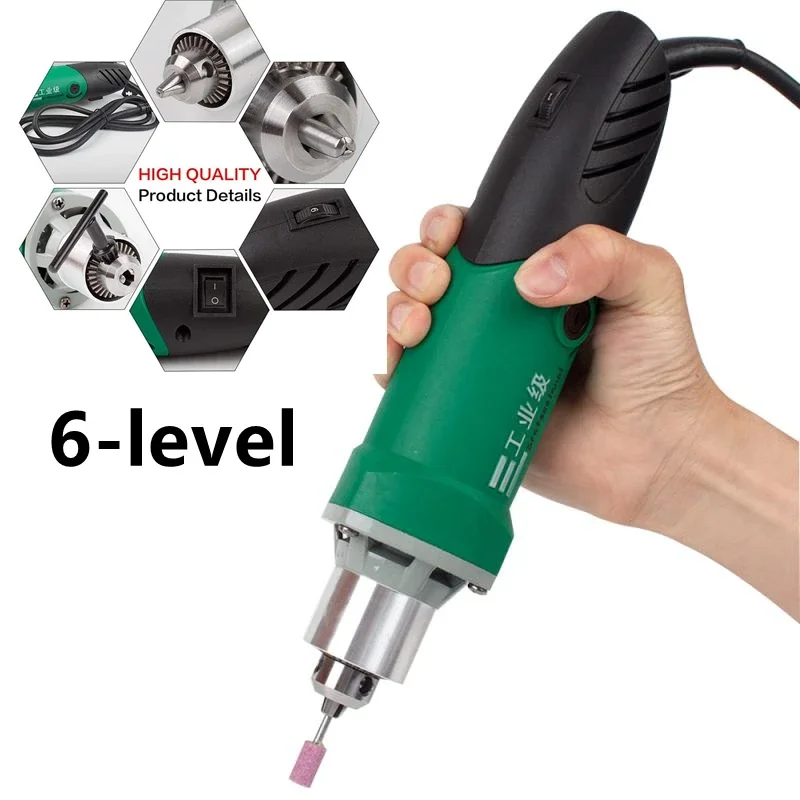 500W Power High Speed Electric Grinder Engraving Electric Grinder Miniature Electric Drill Chuck Grinder Power Tools