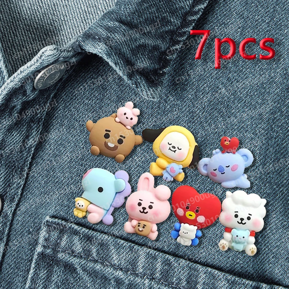 Anime Cartoon BABY Brooch Enamel Lapel Pin Badge Pins for Backpacks BT21 Jewelry Accessories Decoration Fans Girl Boys Gift