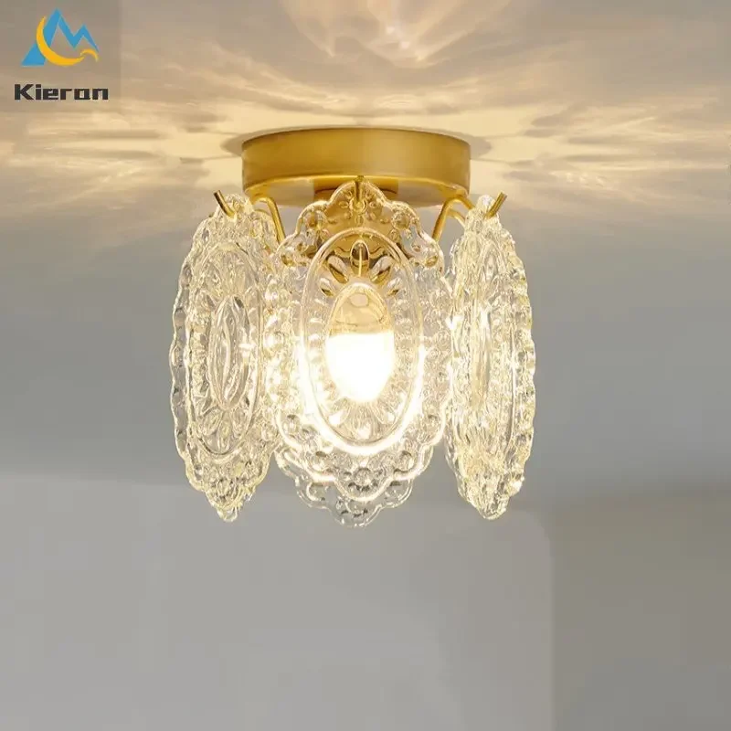 Nordic Modern Crystal LED Ceiling Lamp Bedroom Study Bedside Restaurant Ceiling Lamp Living Room Decor Cicada Wings Ceiling Lamp