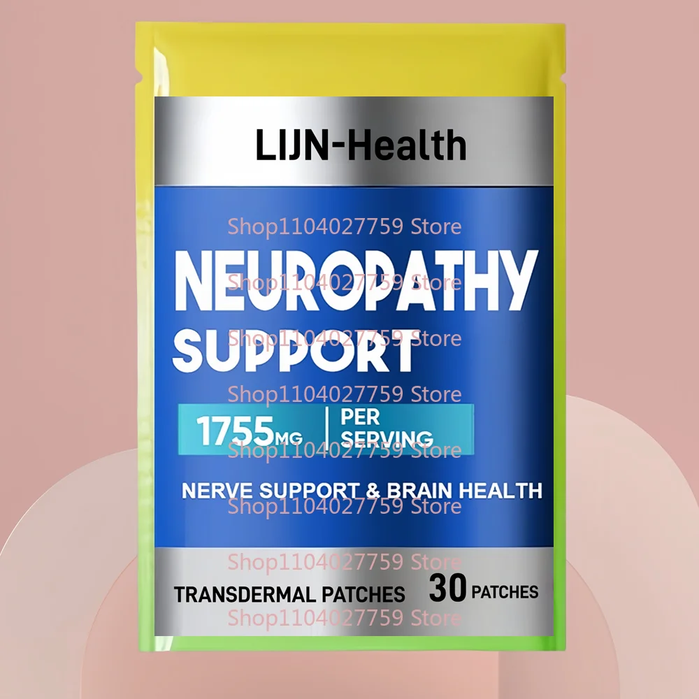 

30 Patches Neuropathy Transdermal Patches with Alpha Lipoic Acid & B Vitamins for Nerve Heath