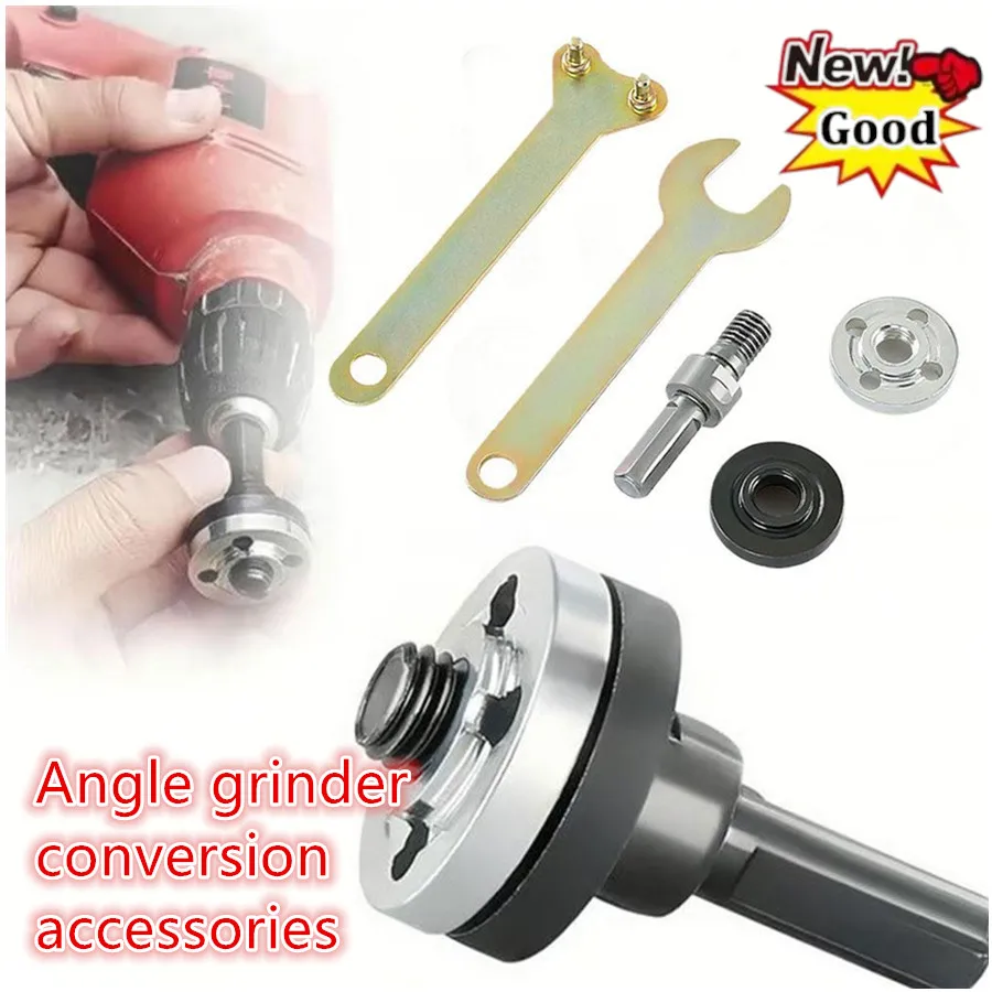 

1Set 10mm Electric Drill Conversion Angle Grinder Connecting Rod for Cutting Disc Polishing Wheel Metals Handle Holder Adapter