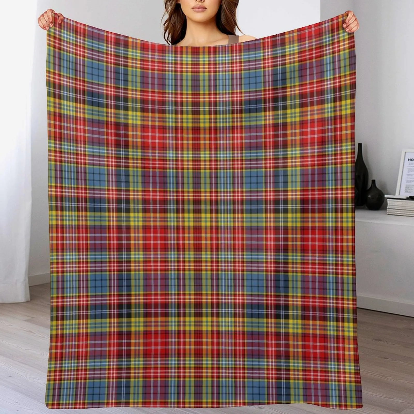 Ogilvie Of Airlie Ancient Tartan Throw Blanket Bed linens Winter beds Sofa Throw Sofas Blankets