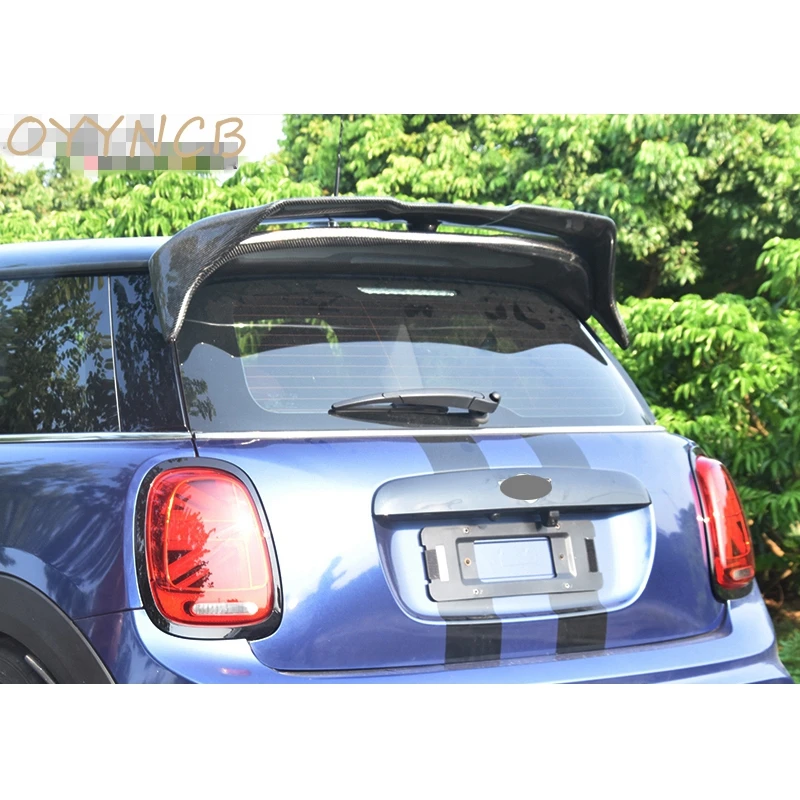 For F55 F56 Cooper S Duell Rear Roof Spoiler Wing Auto Parts Carbon Fiber AG Style Roof Spoiler 2014-2020