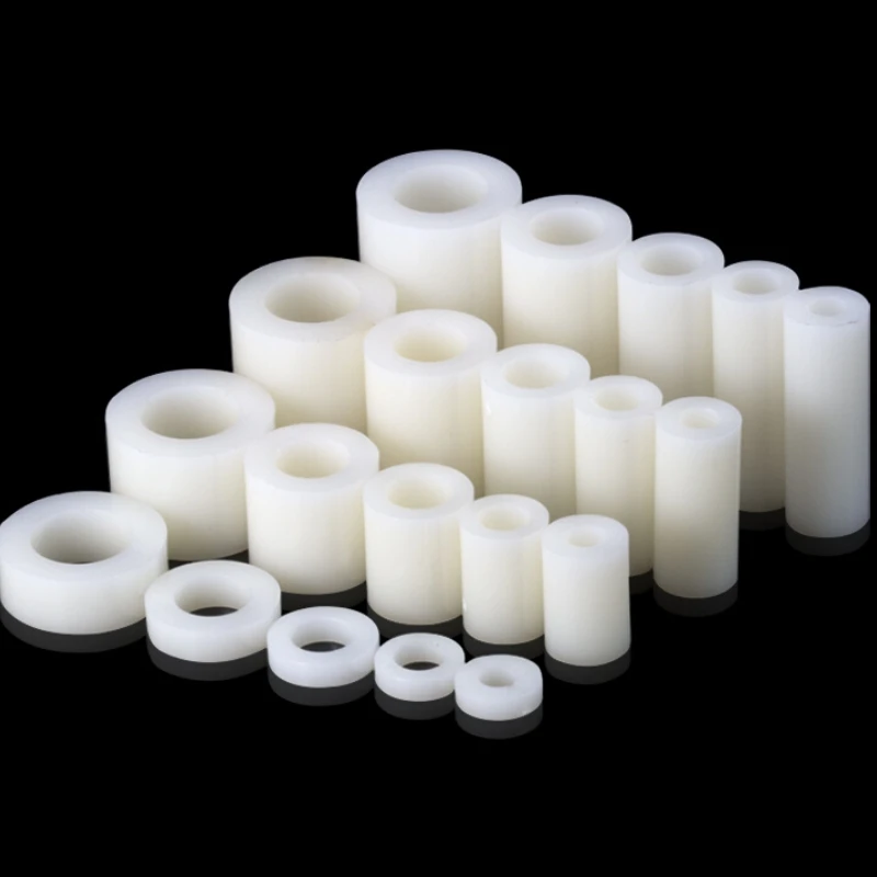 M3 M4 Plastic Washer Straight Through Column Nylon Sleeve Circular Hole Column  ABS Insulate Isolation Column  Gasket