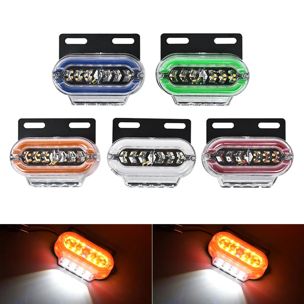 10Pcs Trailer Clearance Lights 24V LED Marker Lights For Trucks Amber Blue Green Red White Side Light Lighting