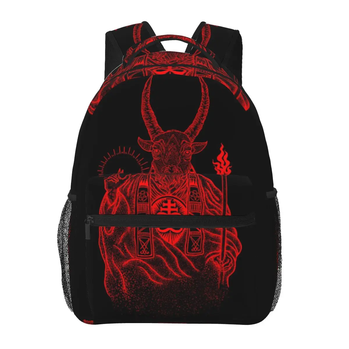 حقيبة ظهر Baphomet Satanic Goat رائجة البيع Daypack سعة كبيرة للأولاد والبنات حقيبة كتب مدرسية حقائب كتف للرجال والنساء