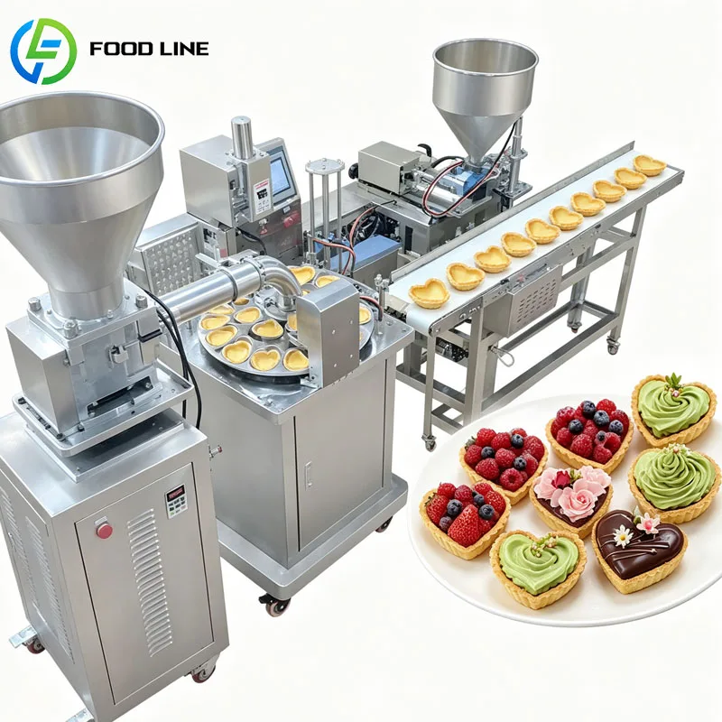Commercial Egg Tart Shell Machine Automatic Pastry Making Equipment For Bakery Business Customized