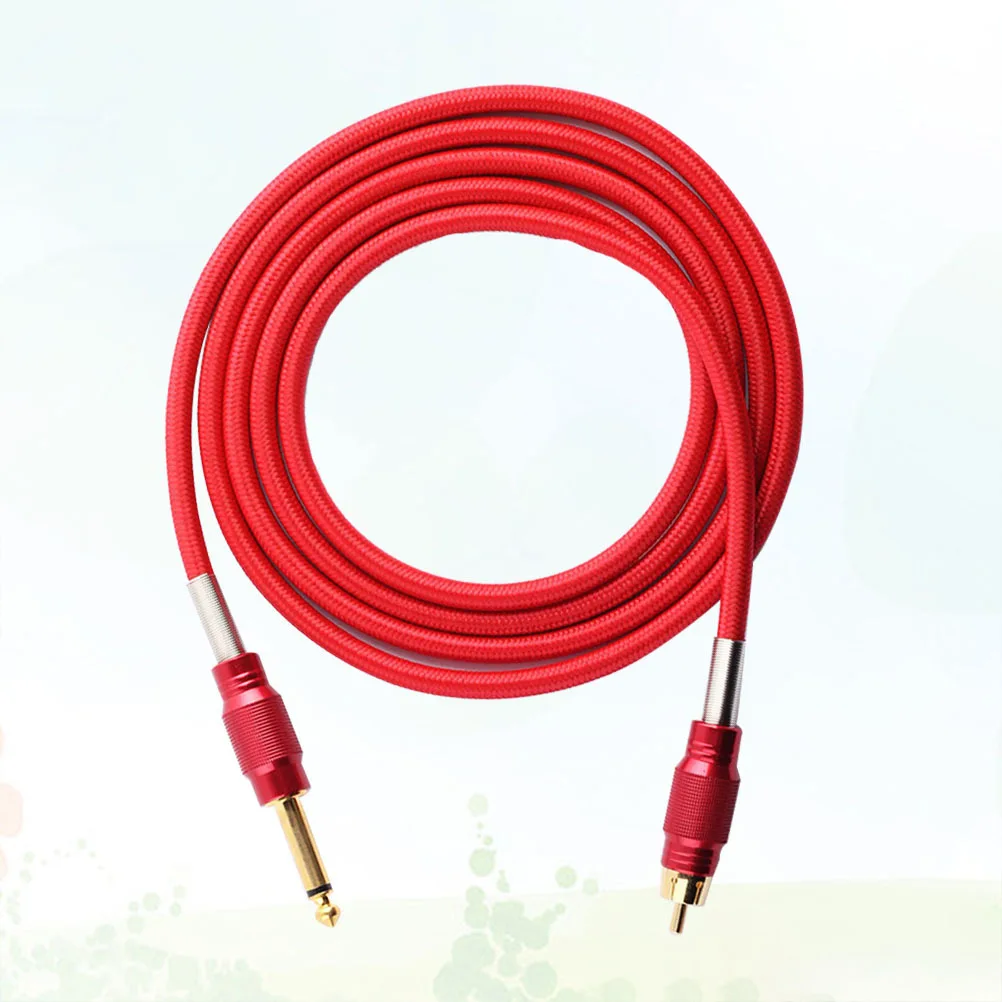 

Плетеный зажим, красный шнур для тату-машины, источник питания, разъем из чистой меди, длинный гибкий шнур, совместимый с большинством машин