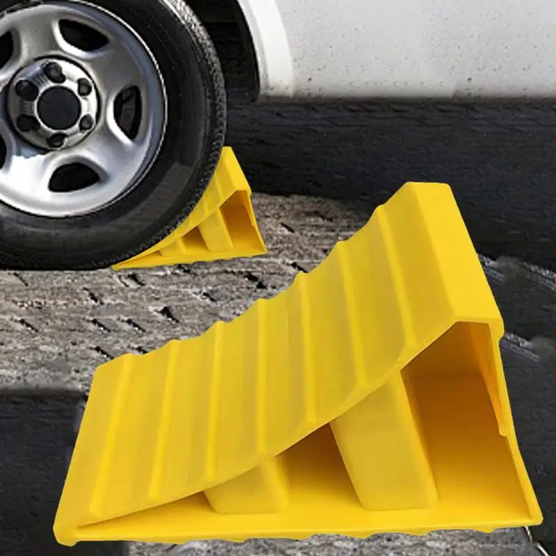 

Wheel Chock Non-slip Wheel Chocks For Trucks Portable Vehicle Tire Stopper Wheel Stoppers Fit Wheels Up To 26 Inches
