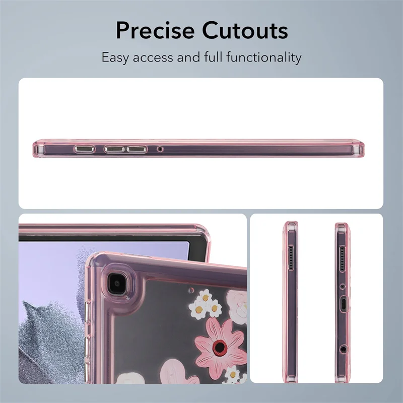 For Samsung Galaxy Tab S7 S8 Case SM-T870 X700 11inch Soft TPU Shockproof Back Cover Oil Painting Flowers Protective Shell+Gift