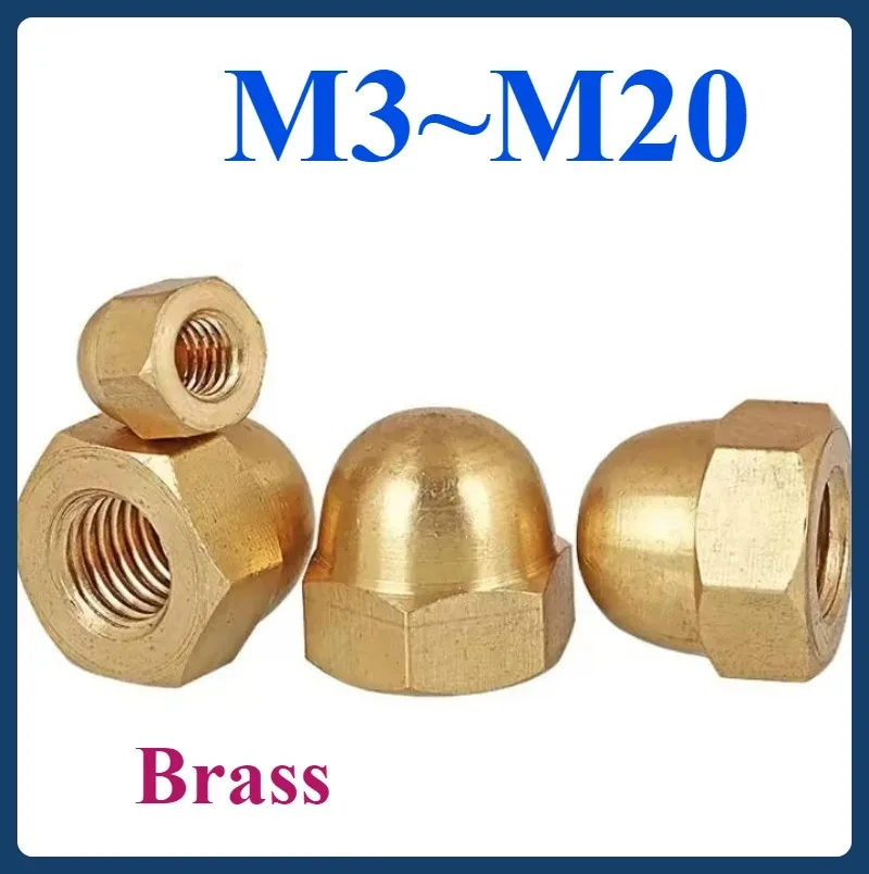 

M3-M20 Pure Copper Cap Nut; Full Range Of Specifications; Iarge Discount On Copper Cap Nuts; Plain Nuts