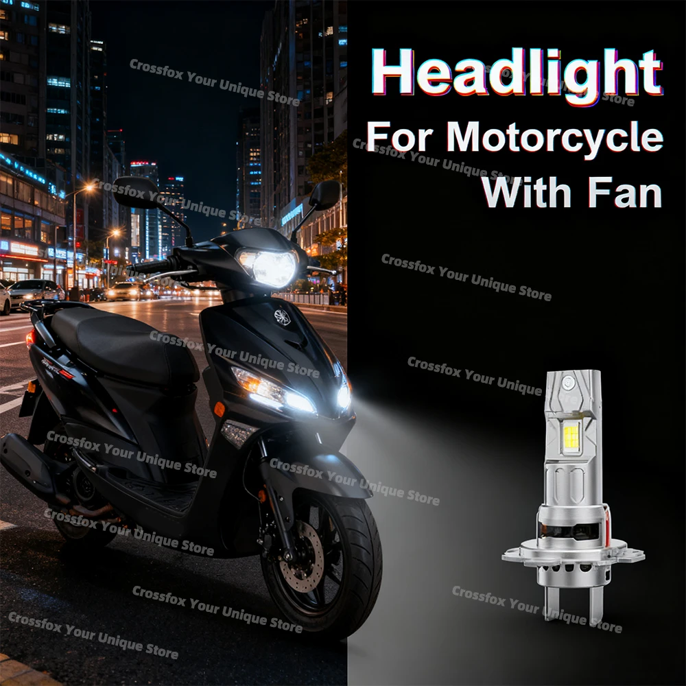 1x LED H4 H7 H11 Led موتو دراجة نارية المصباح لمبة CSP 15000LM الأضواء 12 فولت Motos اكسسوارات مرحبا لو مصباح الضباب الخفيف 6000 كيلو الأبيض