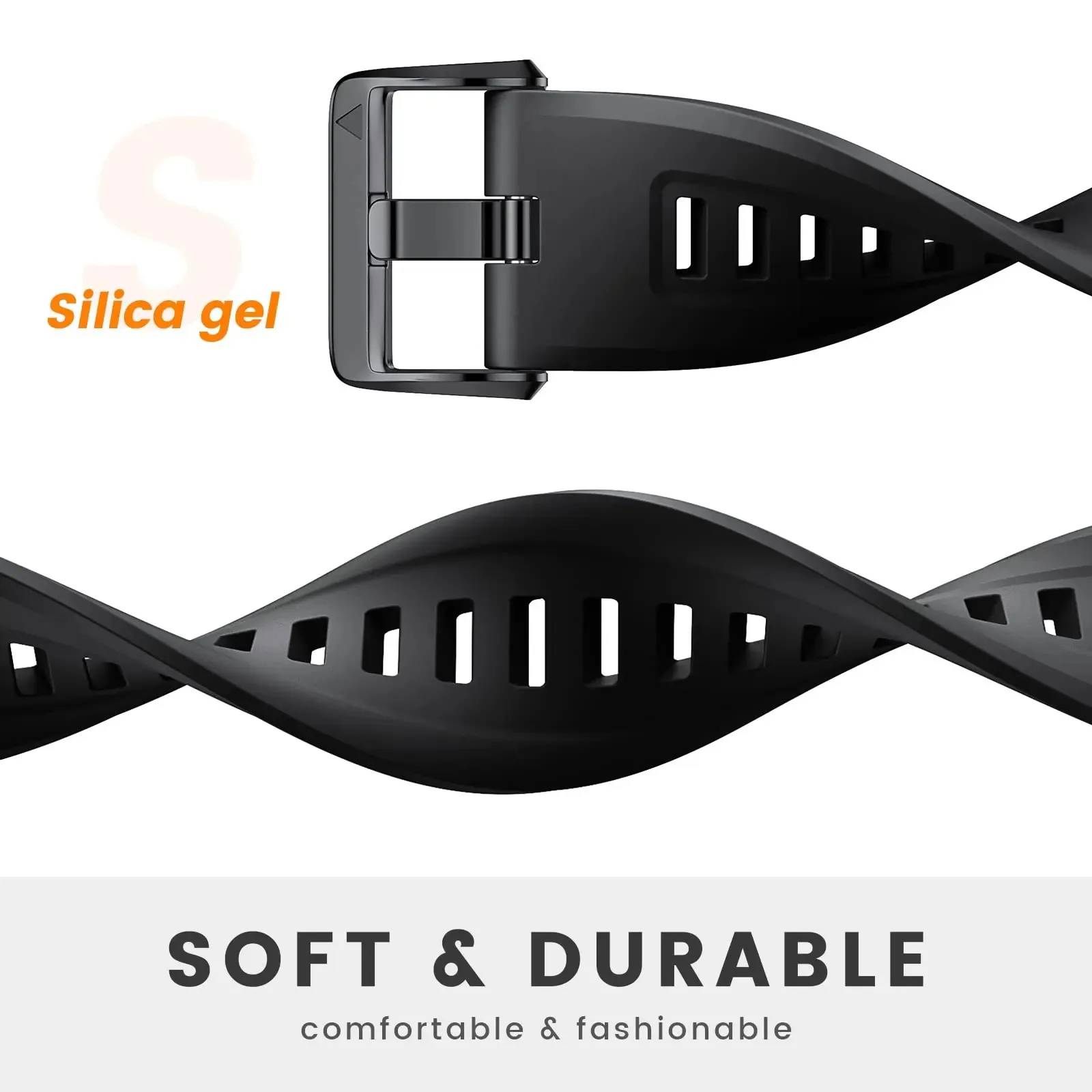 Suitable for Garmin Fenix 5S, Fenix 6, Fenix 6 Pro, Fenix 6S Pro, Fenix 6X, Fenix 6X Pro silicone watch straps view 3
