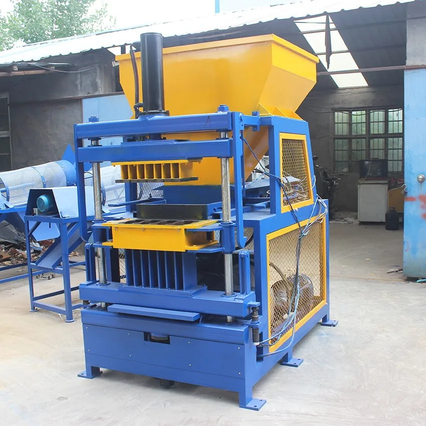 YG4-10 PLC Control Clay Brick Maker High Pressure Compressed Soil Interlocking Block Machine