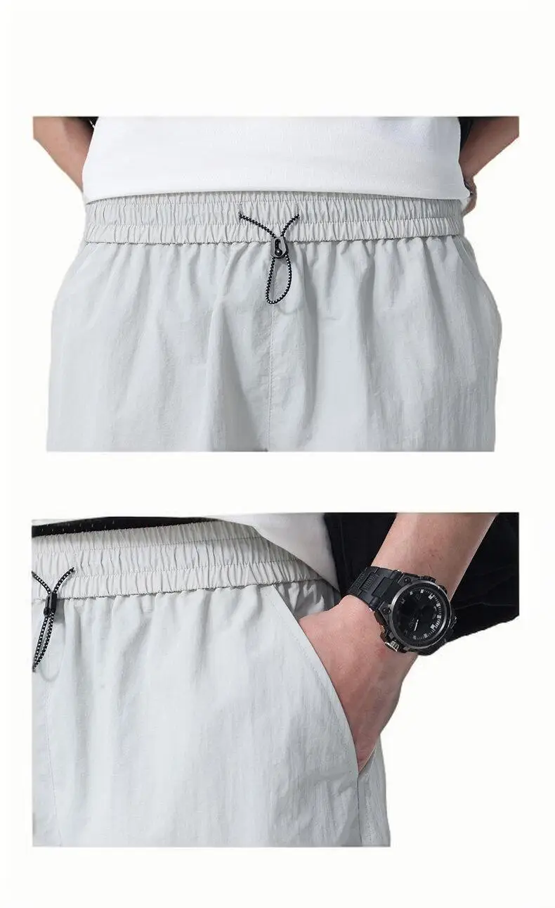 2025 Summer Workwear Shorts Boys Summer Thin Loose Straight Fashion Beach Pants Casual