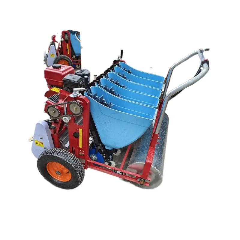 Hand Push Garlic Planter Gasoline Garlic Planting Machine Electric Garlic Planter Tractor Traction Planter Agricultural