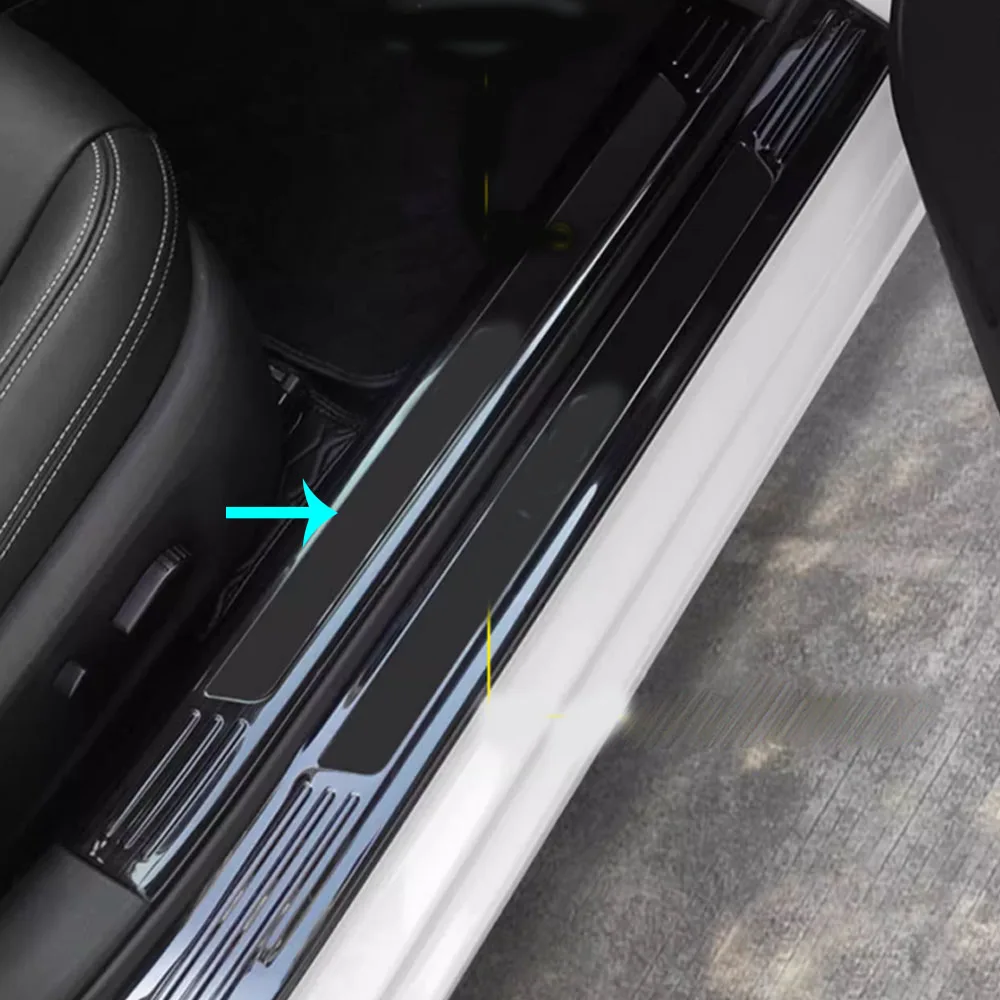 For Nissan Qashqai J12 2022 2023 2024 2025 Inner Door Sill Scuff Plate Cover Frame Decoration Stick Threshold Pedal Accessories
