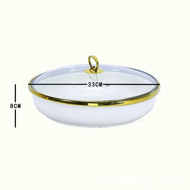 Wedding banquet 13 inch luxury lace gold outdoor novel welding  boiler